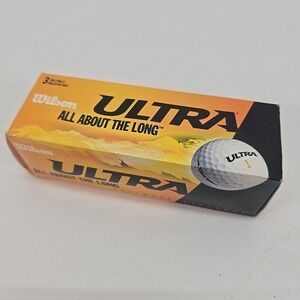 Wilson Ultra Ultimate Distance Golf Balls Lot of 3